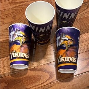Minnesota Vikings Purple and Gold Cups